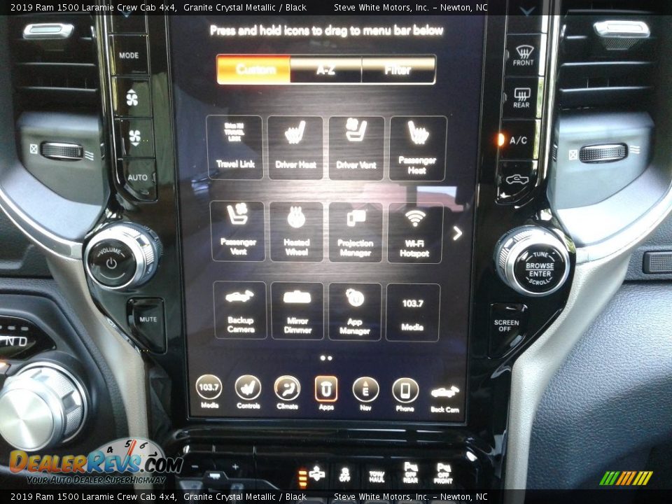 2019 Ram 1500 Laramie Crew Cab 4x4 Granite Crystal Metallic / Black Photo #29