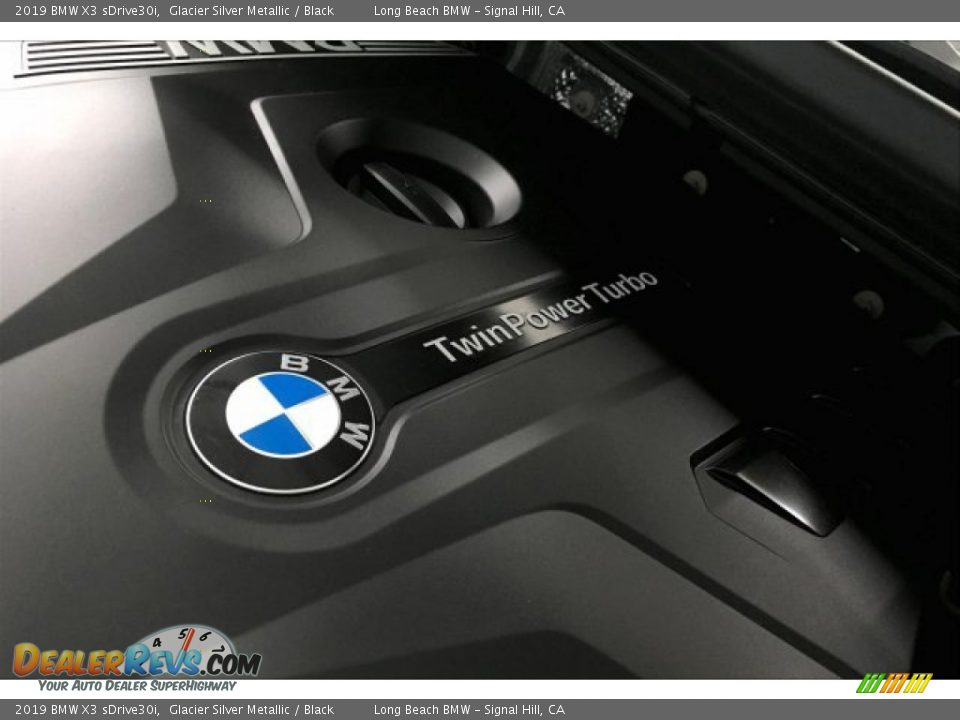 2019 BMW X3 sDrive30i Glacier Silver Metallic / Black Photo #27