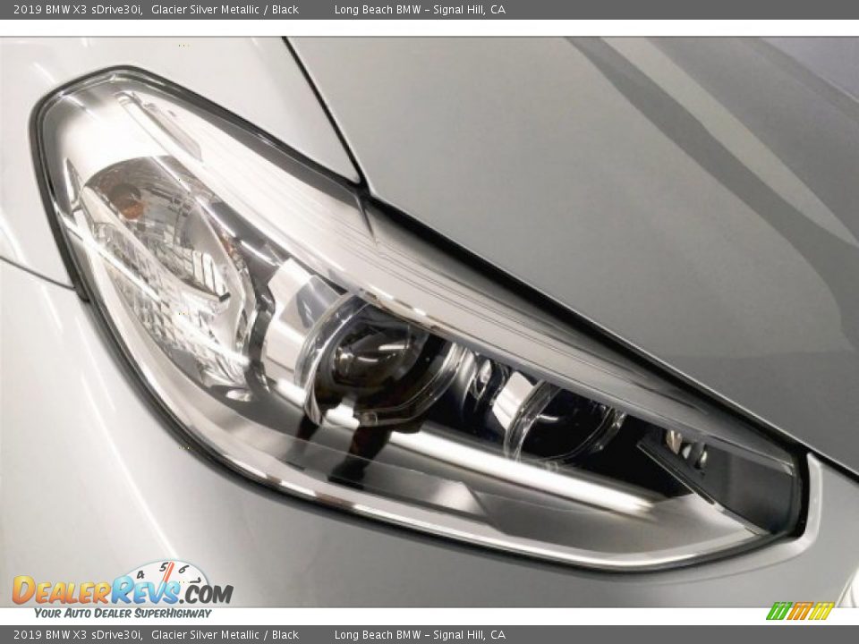 2019 BMW X3 sDrive30i Glacier Silver Metallic / Black Photo #28