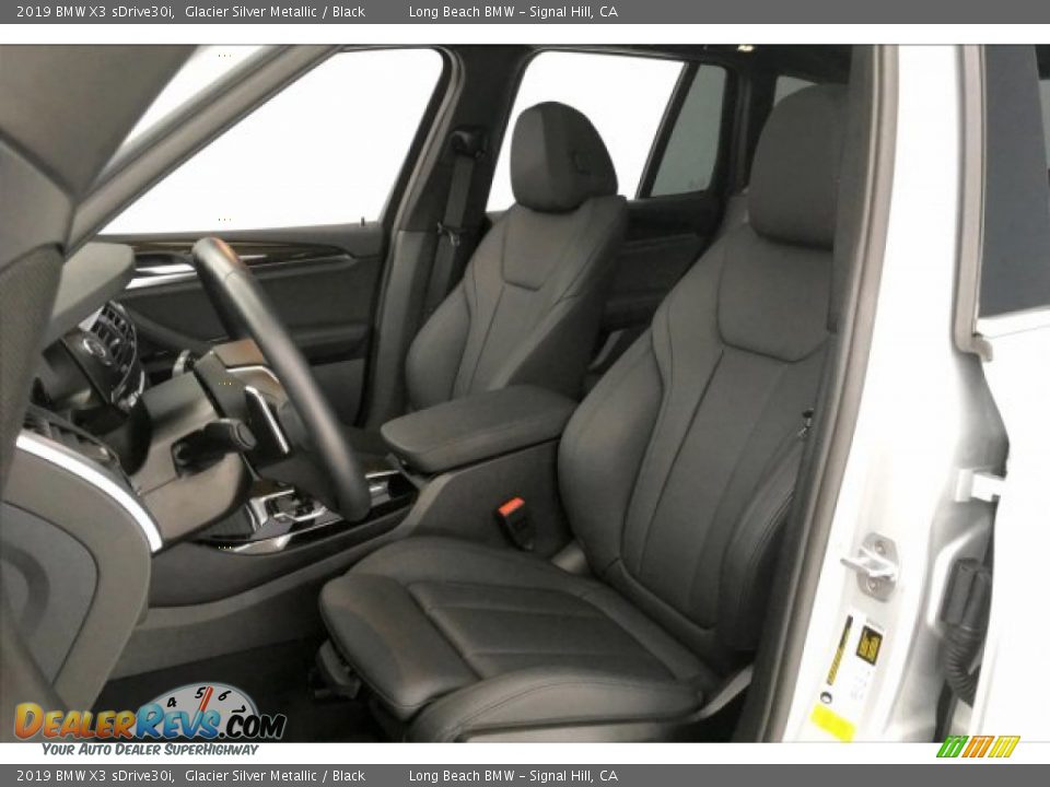 2019 BMW X3 sDrive30i Glacier Silver Metallic / Black Photo #32