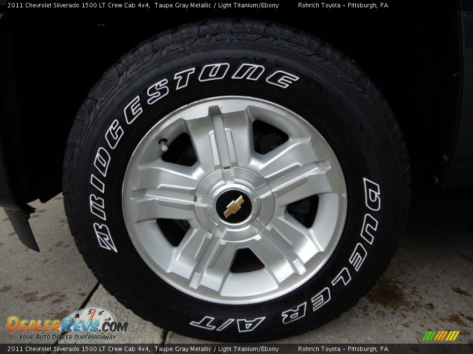 2011 Chevrolet Silverado 1500 LT Crew Cab 4x4 Taupe Gray Metallic / Light Titanium/Ebony Photo #19