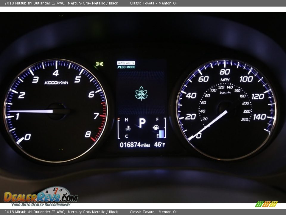 2018 Mitsubishi Outlander ES AWC Mercury Gray Metallic / Black Photo #7