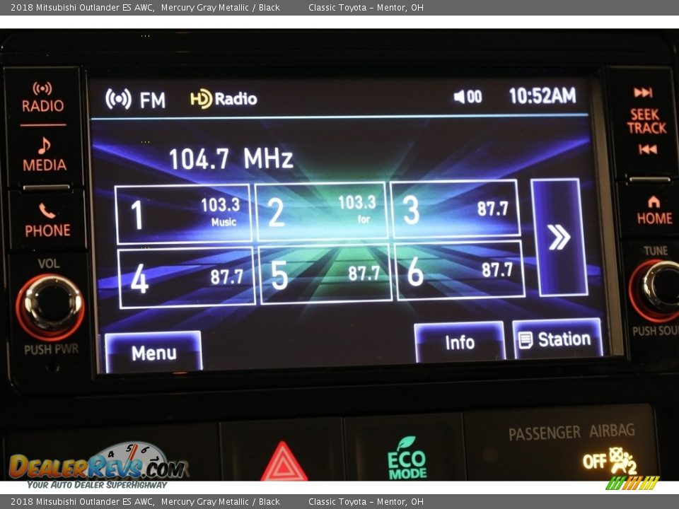 2018 Mitsubishi Outlander ES AWC Mercury Gray Metallic / Black Photo #9