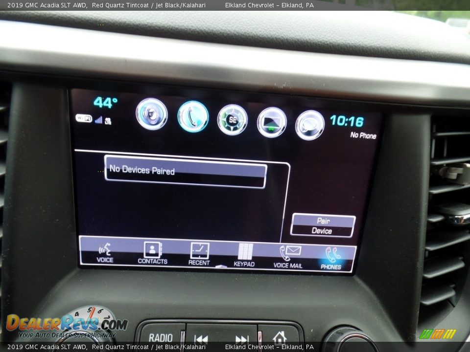 2019 GMC Acadia SLT AWD Red Quartz Tintcoat / Jet Black/Kalahari Photo #24