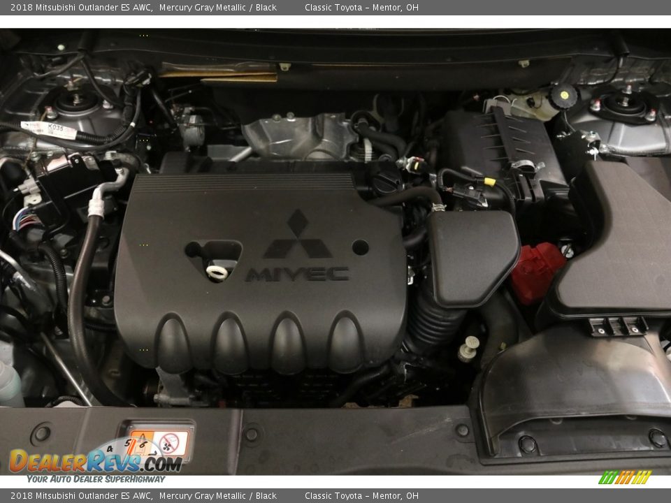 2018 Mitsubishi Outlander ES AWC Mercury Gray Metallic / Black Photo #16