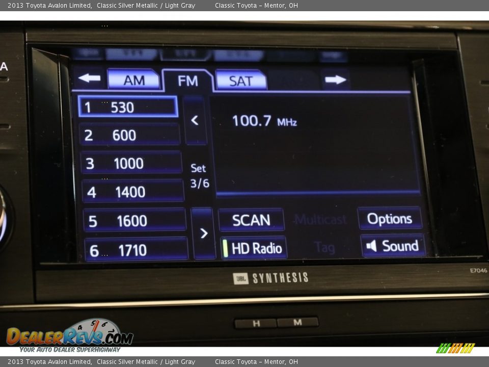 2013 Toyota Avalon Limited Classic Silver Metallic / Light Gray Photo #11