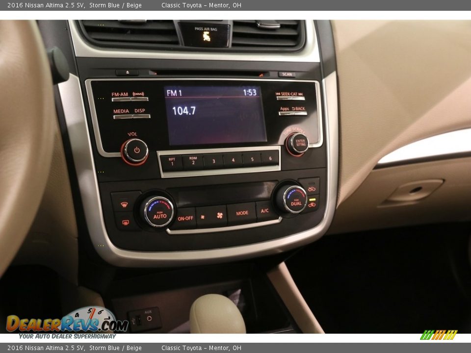 2016 Nissan Altima 2.5 SV Storm Blue / Beige Photo #9