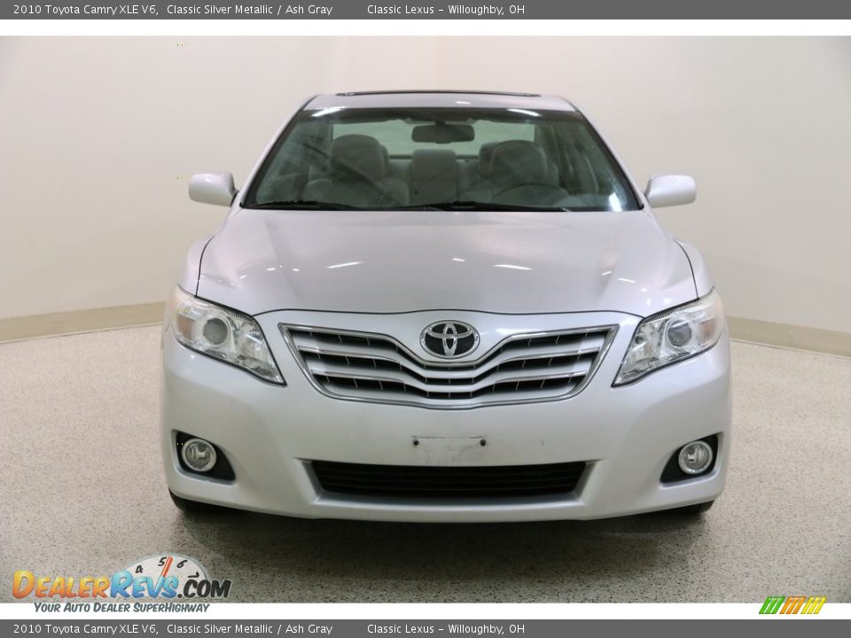2010 Toyota Camry XLE V6 Classic Silver Metallic / Ash Gray Photo #2