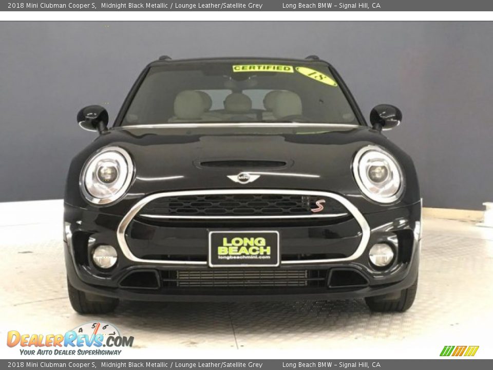 2018 Mini Clubman Cooper S Midnight Black Metallic / Lounge Leather/Satellite Grey Photo #2