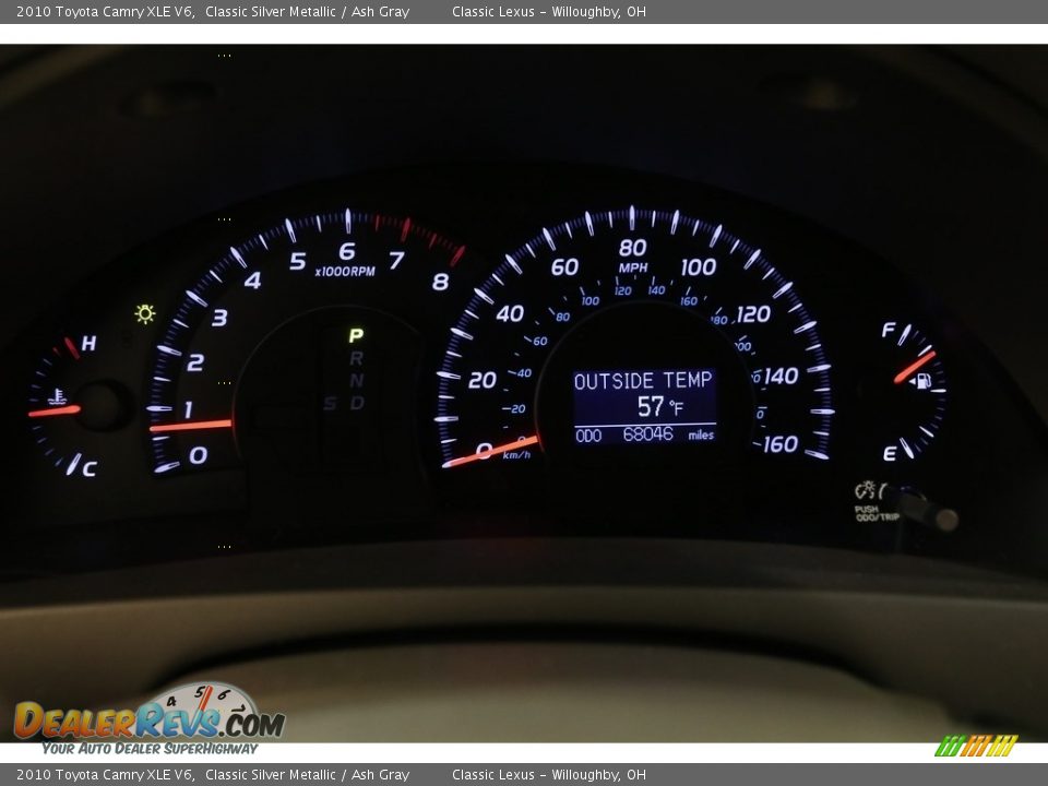 2010 Toyota Camry XLE V6 Classic Silver Metallic / Ash Gray Photo #8