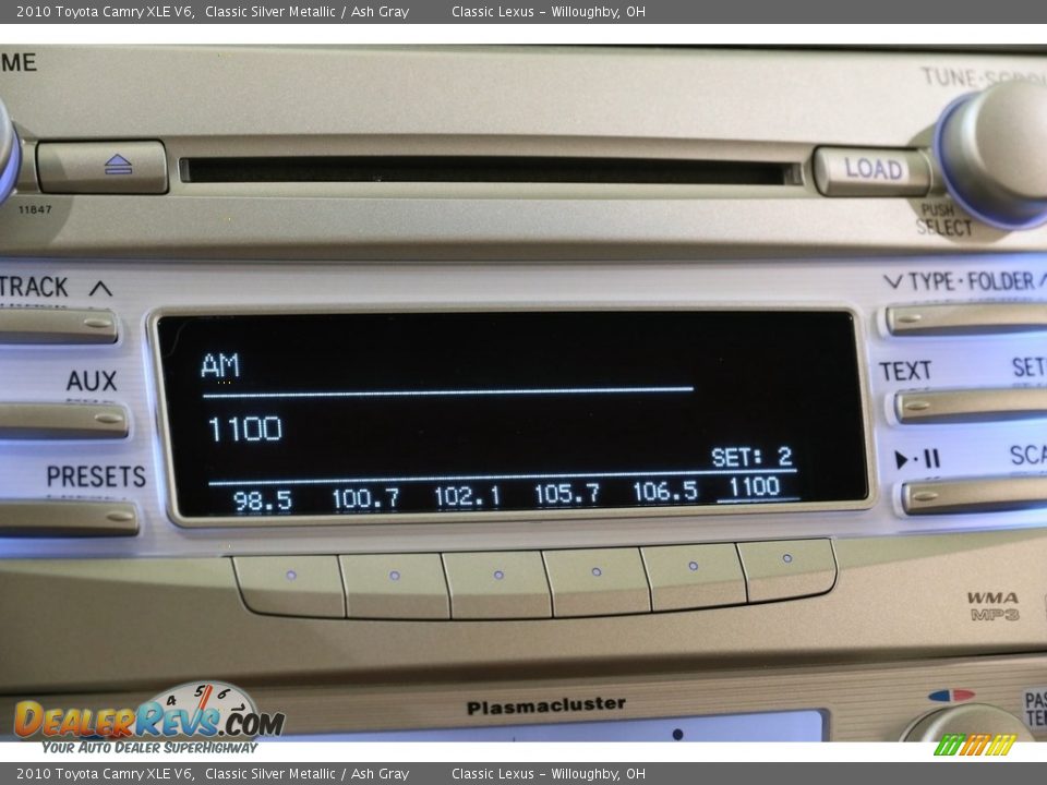 2010 Toyota Camry XLE V6 Classic Silver Metallic / Ash Gray Photo #10