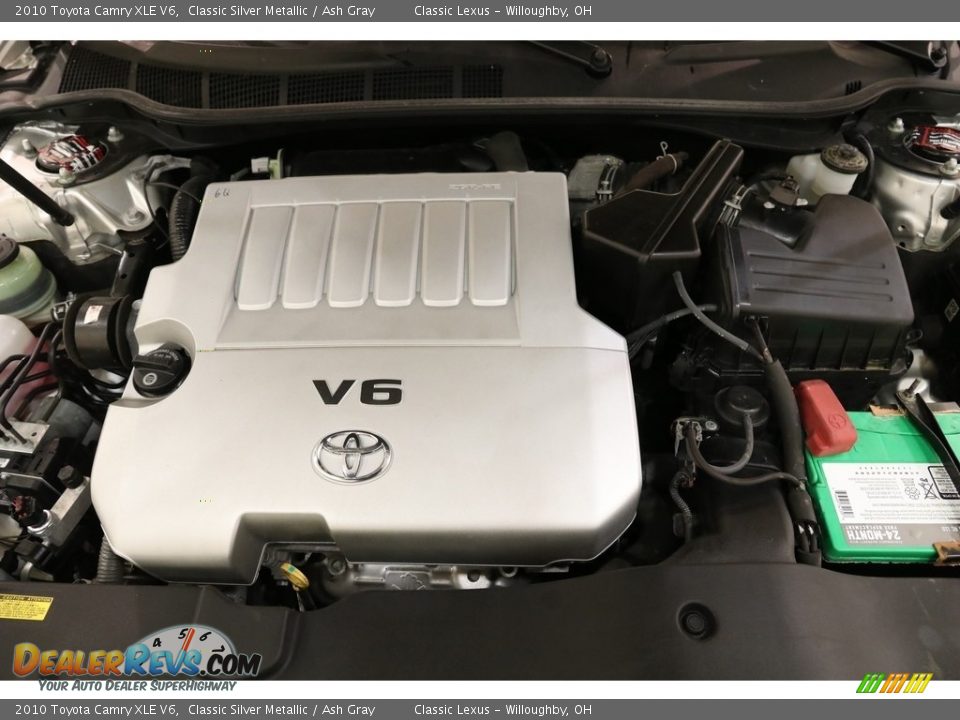 2010 Toyota Camry XLE V6 Classic Silver Metallic / Ash Gray Photo #20