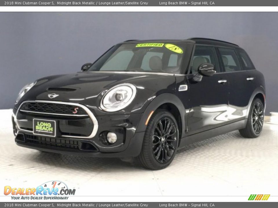 2018 Mini Clubman Cooper S Midnight Black Metallic / Lounge Leather/Satellite Grey Photo #12