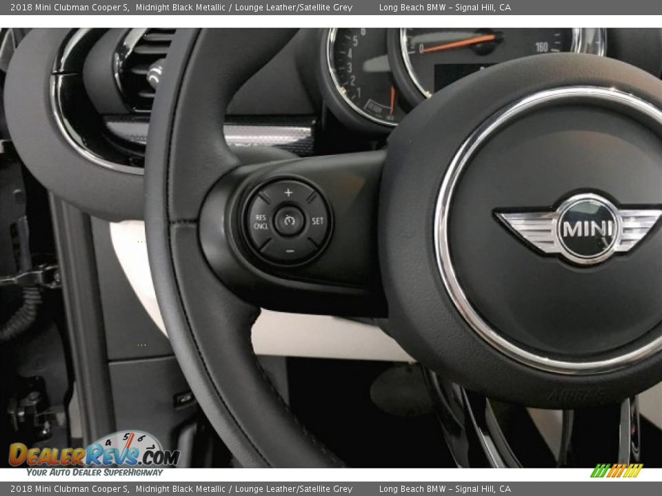 2018 Mini Clubman Cooper S Midnight Black Metallic / Lounge Leather/Satellite Grey Photo #14