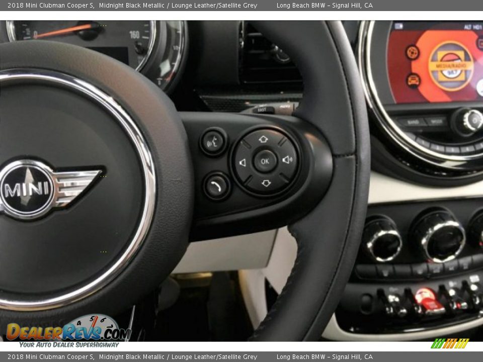 2018 Mini Clubman Cooper S Midnight Black Metallic / Lounge Leather/Satellite Grey Photo #15