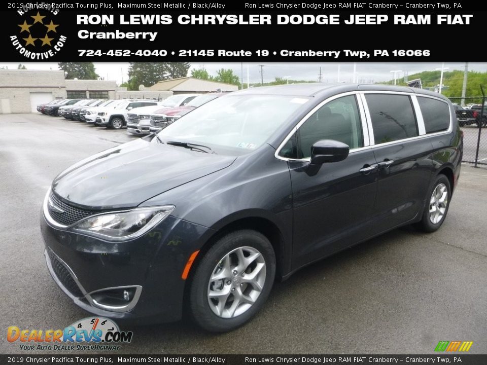 2019 Chrysler Pacifica Touring Plus Maximum Steel Metallic / Black/Alloy Photo #1