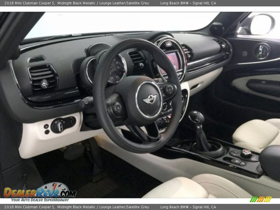 2018 Mini Clubman Cooper S Midnight Black Metallic / Lounge Leather/Satellite Grey Photo #17