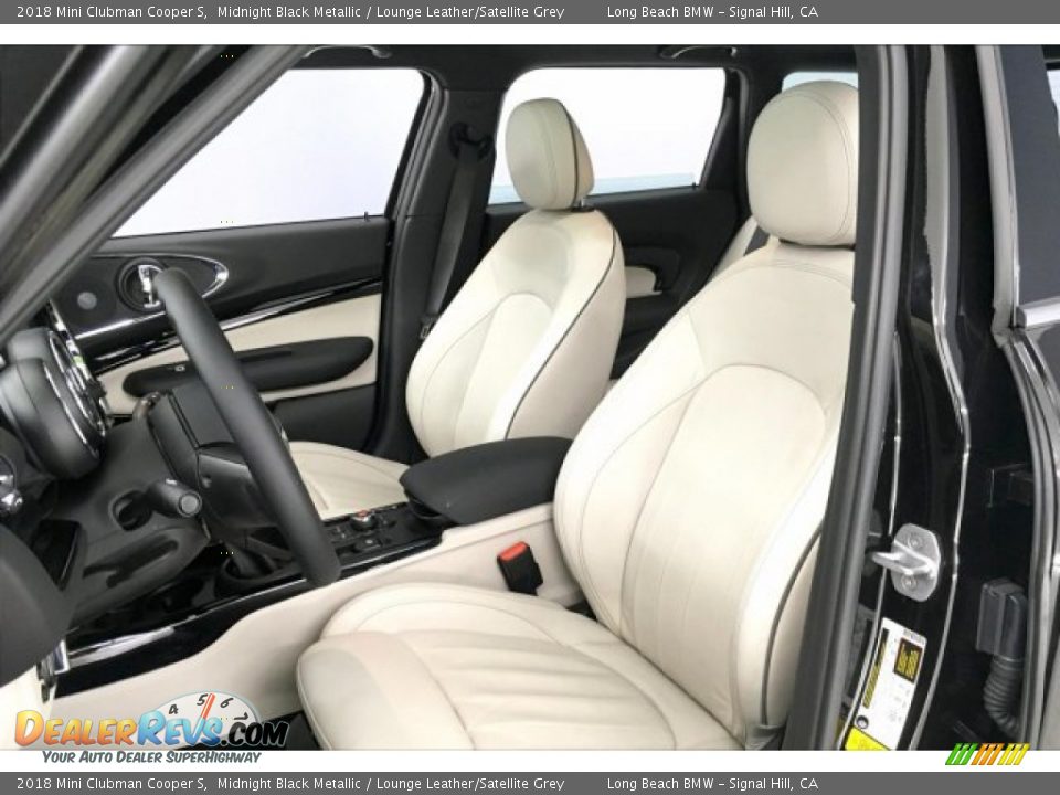 2018 Mini Clubman Cooper S Midnight Black Metallic / Lounge Leather/Satellite Grey Photo #32