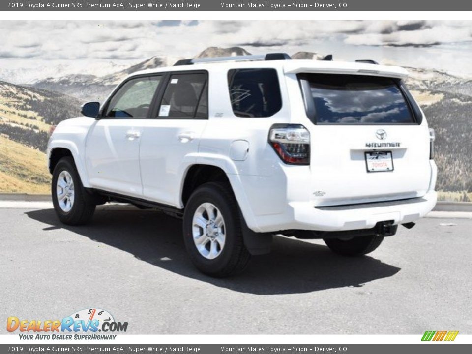 2019 Toyota 4Runner SR5 Premium 4x4 Super White / Sand Beige Photo #3