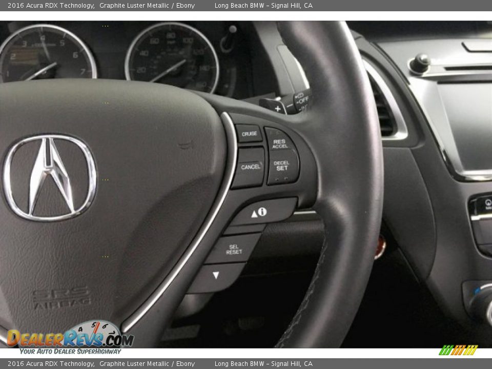 2016 Acura RDX Technology Graphite Luster Metallic / Ebony Photo #15