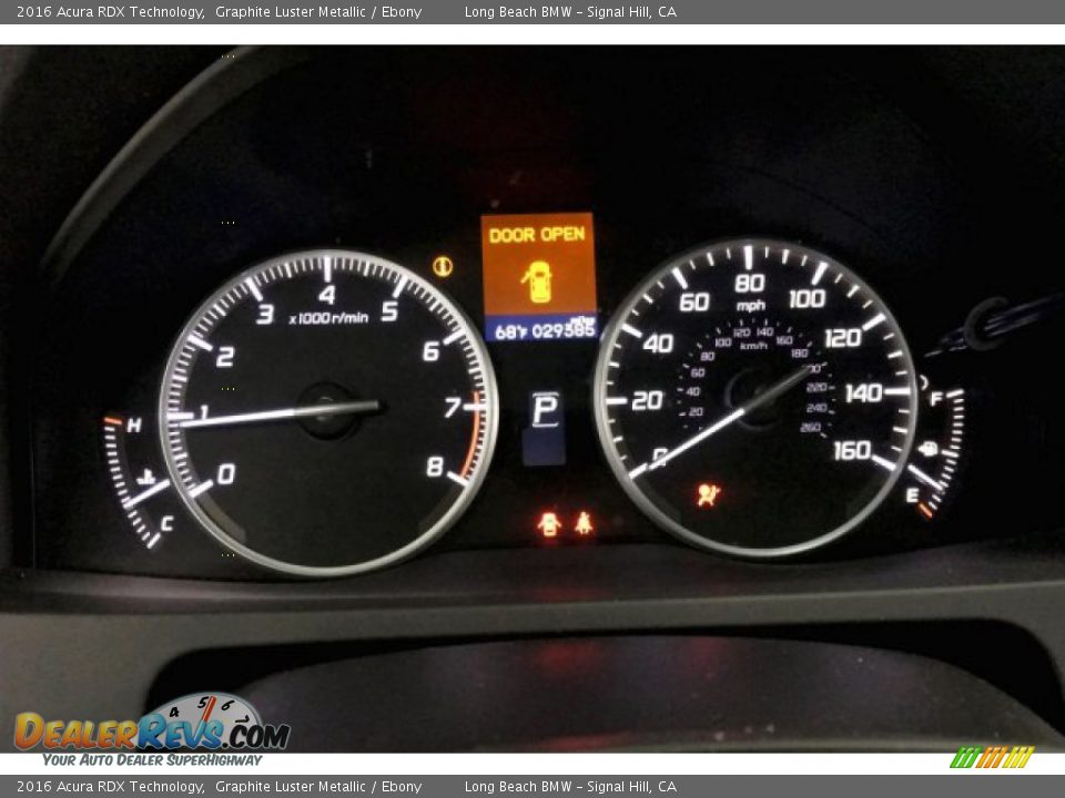 2016 Acura RDX Technology Graphite Luster Metallic / Ebony Photo #16