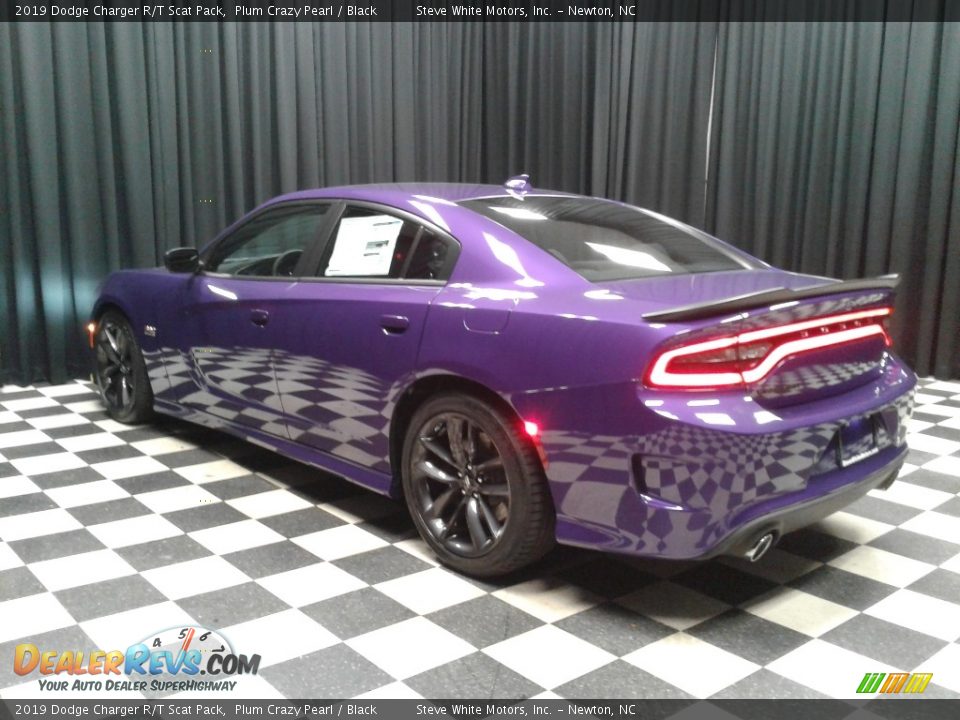 2019 Dodge Charger R/T Scat Pack Plum Crazy Pearl / Black Photo #8