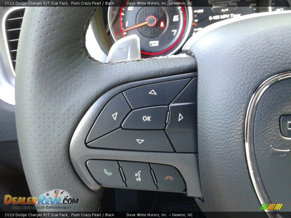 2019 Dodge Charger R/T Scat Pack Plum Crazy Pearl / Black Photo #16