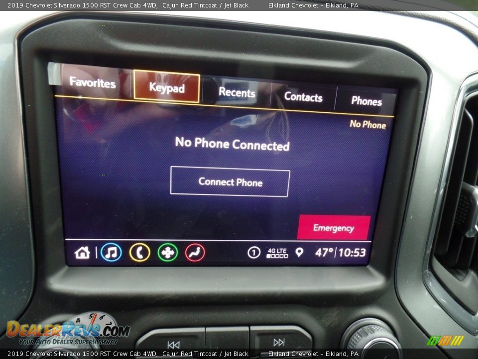 2019 Chevrolet Silverado 1500 RST Crew Cab 4WD Cajun Red Tintcoat / Jet Black Photo #27