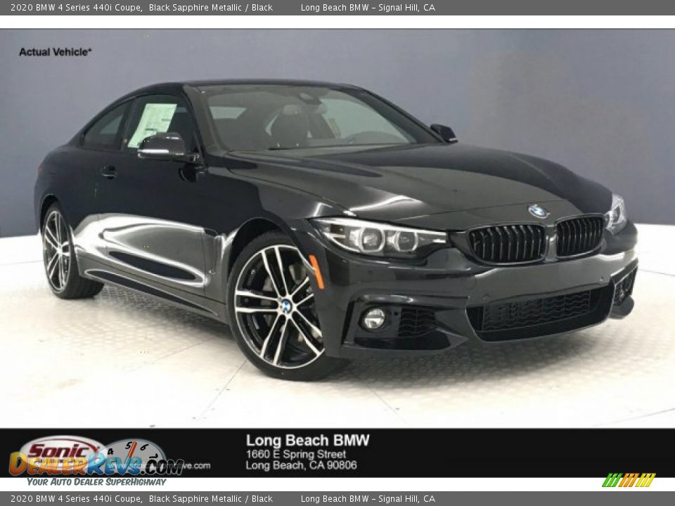 2020 BMW 4 Series 440i Coupe Black Sapphire Metallic / Black Photo #1