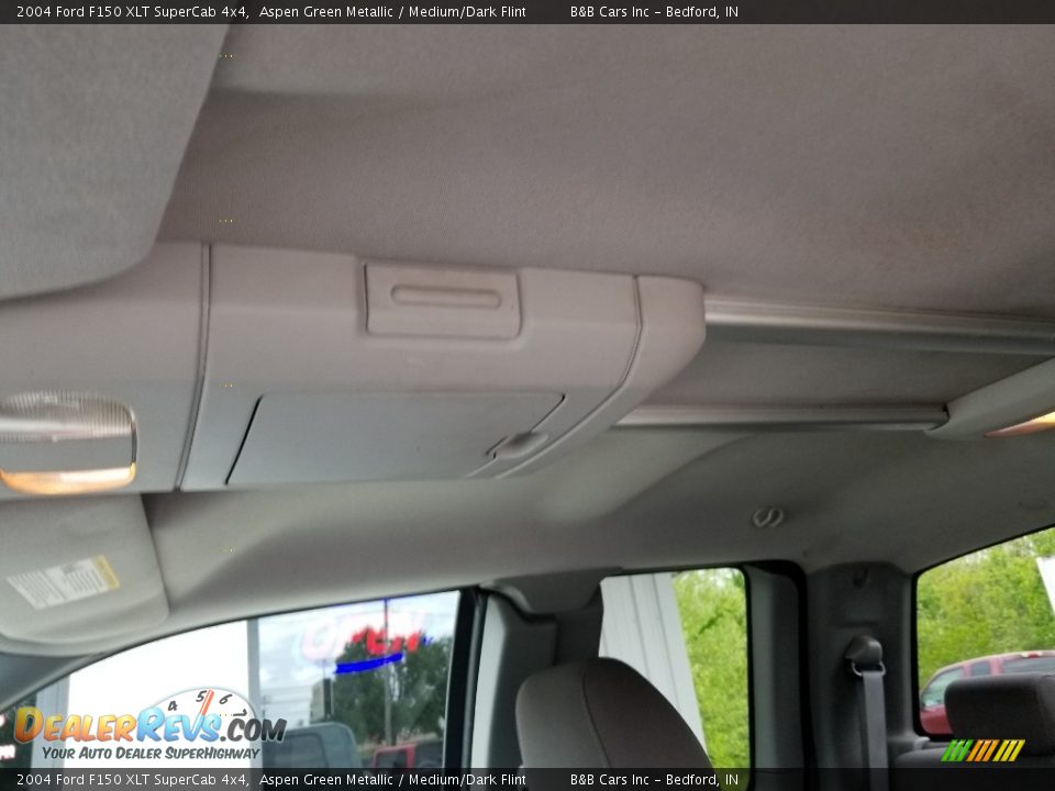 2004 Ford F150 XLT SuperCab 4x4 Aspen Green Metallic / Medium/Dark Flint Photo #14