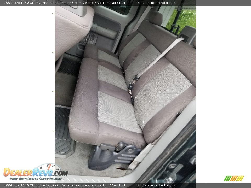 2004 Ford F150 XLT SuperCab 4x4 Aspen Green Metallic / Medium/Dark Flint Photo #15