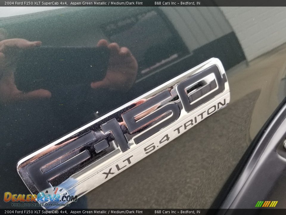 2004 Ford F150 XLT SuperCab 4x4 Aspen Green Metallic / Medium/Dark Flint Photo #17