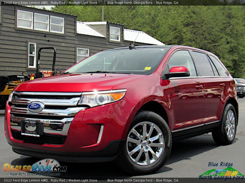 2013 Ford Edge Limited AWD Ruby Red / Medium Light Stone Photo #1