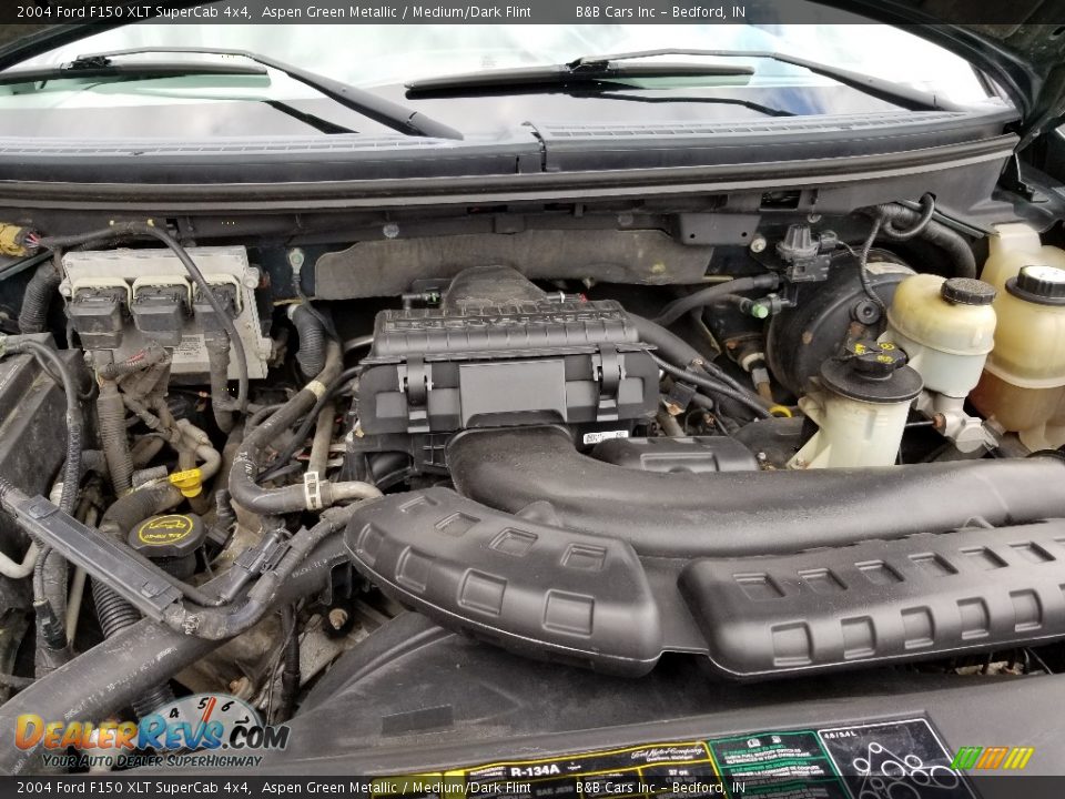 2004 Ford F150 XLT SuperCab 4x4 Aspen Green Metallic / Medium/Dark Flint Photo #22