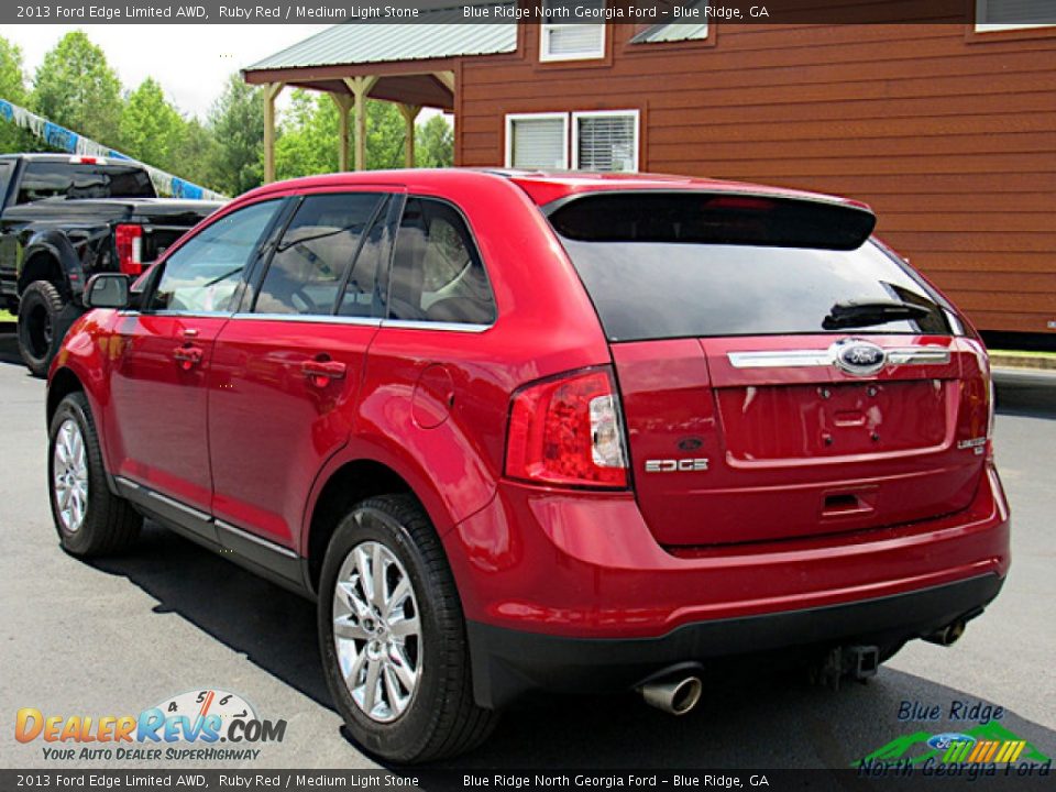 2013 Ford Edge Limited AWD Ruby Red / Medium Light Stone Photo #3