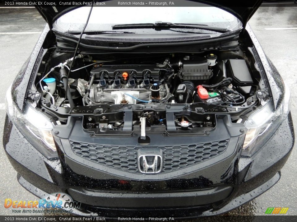 2013 Honda Civic EX Coupe Crystal Black Pearl / Black Photo #11