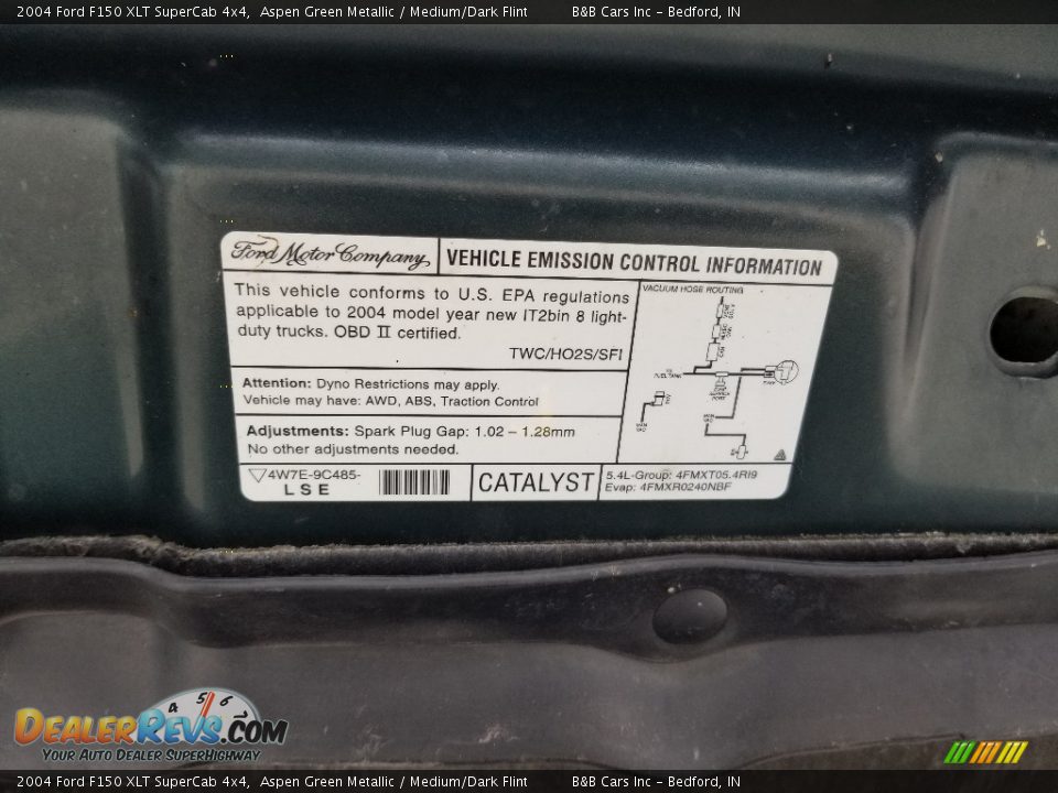 2004 Ford F150 XLT SuperCab 4x4 Aspen Green Metallic / Medium/Dark Flint Photo #23