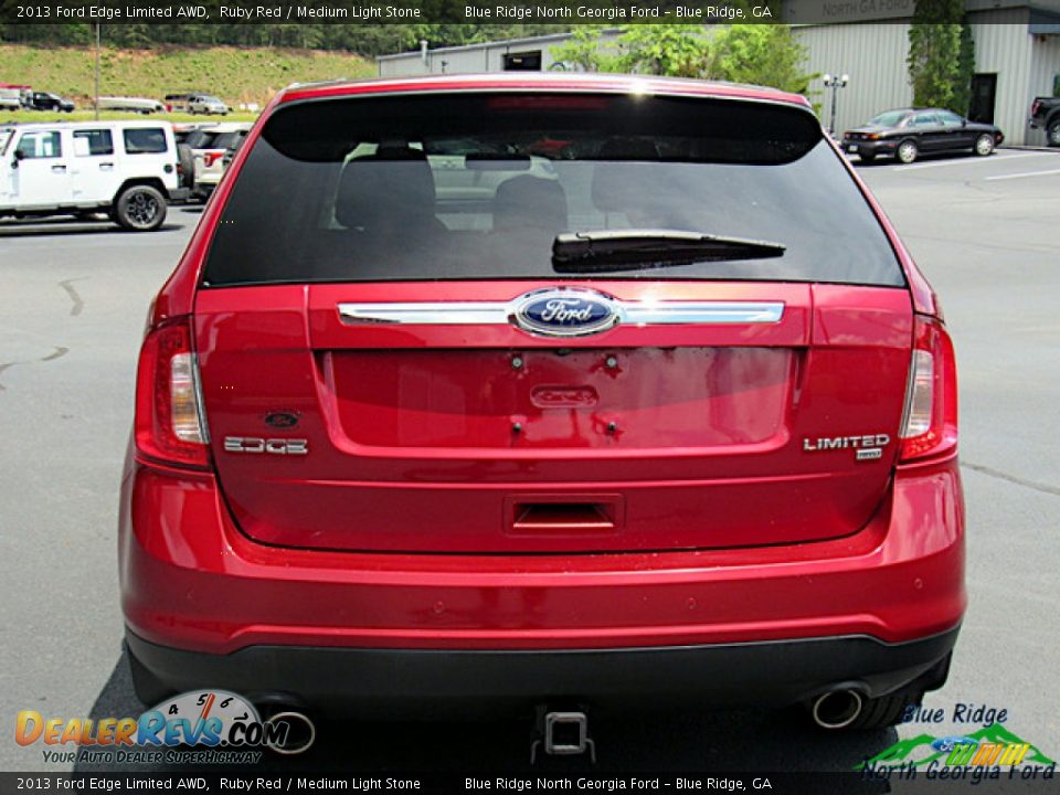 2013 Ford Edge Limited AWD Ruby Red / Medium Light Stone Photo #4