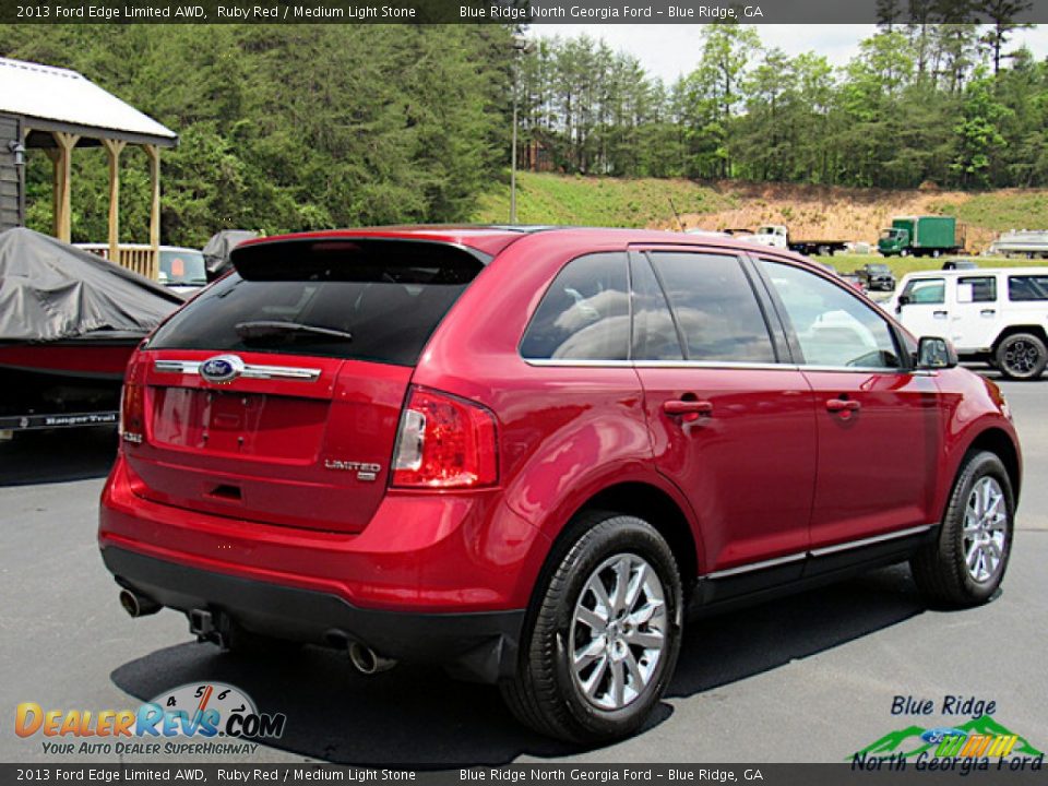2013 Ford Edge Limited AWD Ruby Red / Medium Light Stone Photo #5