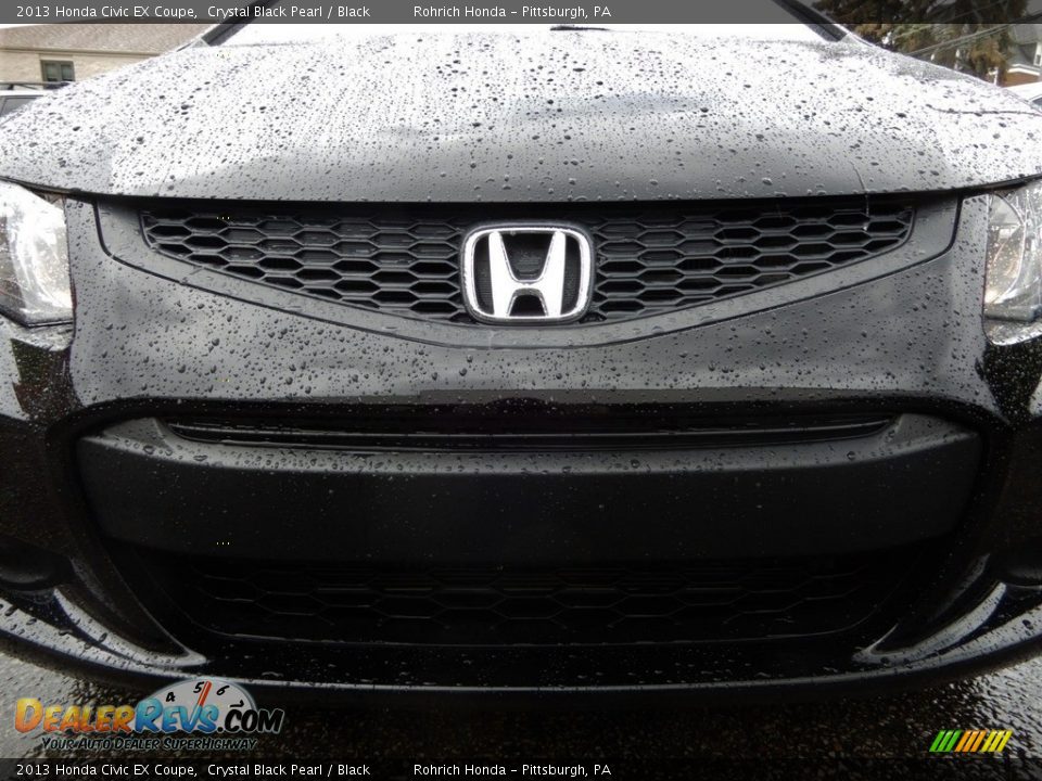 2013 Honda Civic EX Coupe Crystal Black Pearl / Black Photo #13