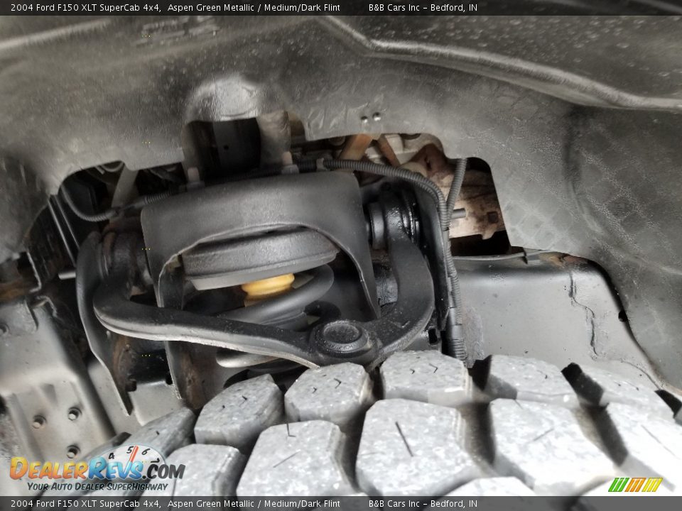 2004 Ford F150 XLT SuperCab 4x4 Aspen Green Metallic / Medium/Dark Flint Photo #25