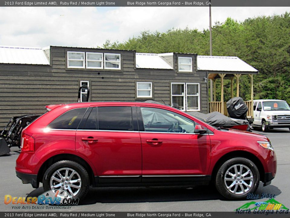 2013 Ford Edge Limited AWD Ruby Red / Medium Light Stone Photo #6