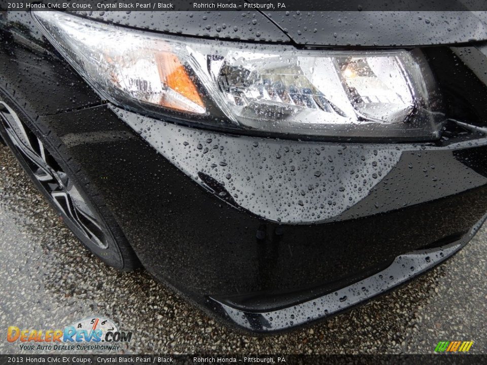 2013 Honda Civic EX Coupe Crystal Black Pearl / Black Photo #14