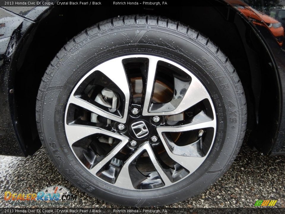 2013 Honda Civic EX Coupe Crystal Black Pearl / Black Photo #17