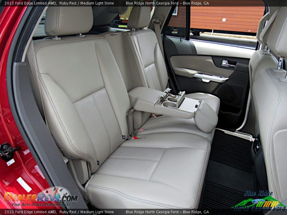 2013 Ford Edge Limited AWD Ruby Red / Medium Light Stone Photo #12