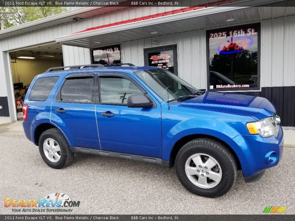 2011 Ford Escape XLT V6 Blue Flame Metallic / Charcoal Black Photo #1