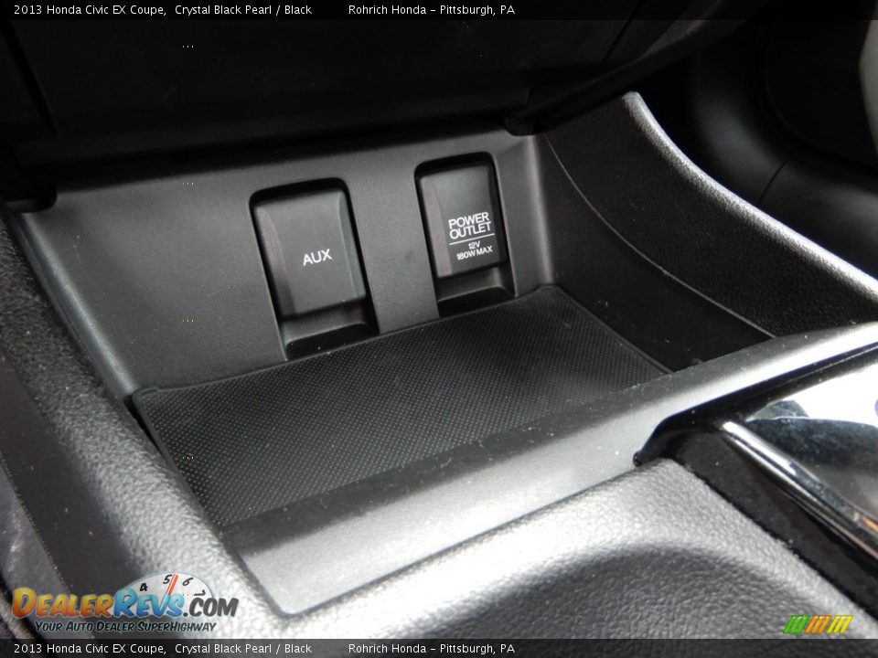 2013 Honda Civic EX Coupe Crystal Black Pearl / Black Photo #22