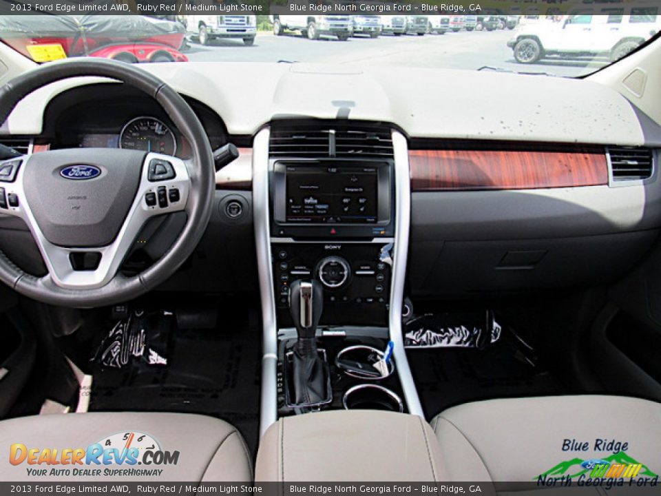 2013 Ford Edge Limited AWD Ruby Red / Medium Light Stone Photo #16