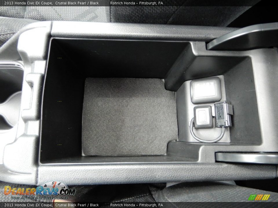 2013 Honda Civic EX Coupe Crystal Black Pearl / Black Photo #23
