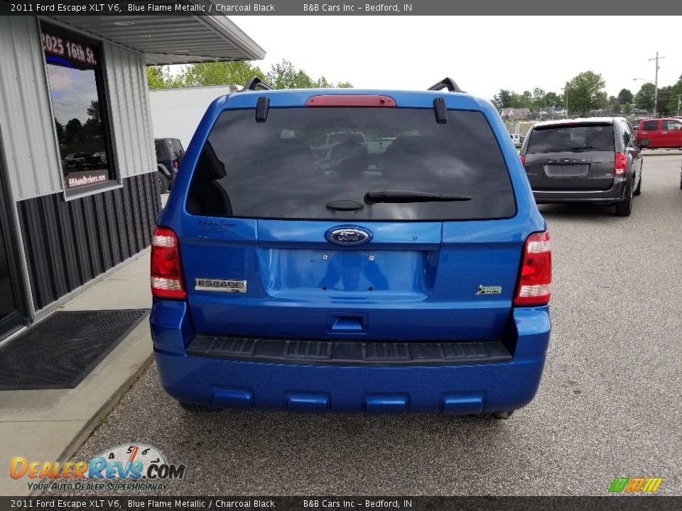 2011 Ford Escape XLT V6 Blue Flame Metallic / Charcoal Black Photo #4